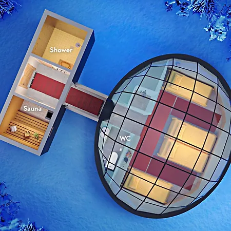 カクシラウッタネン 北極リゾート イグルー&シャレー