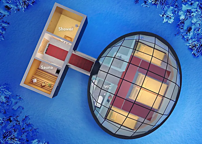 カクシラウッタネン 北極リゾート イグルー&シャレー